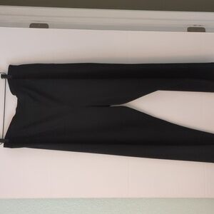 Missook Career Stretchy Minimalist Black Slacks Trousers XL Office Dark Academia